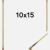 Ram Rosen Metall Glas Guld 10x15 cm