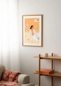 Ram Salisbury Ek 50x70 cm - Passepartout Vit 16x24 inches