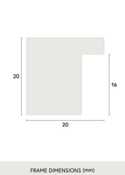 Ram Salisbury Ek 70x100 cm - Passepartout Vit 59,4x84,1 cm