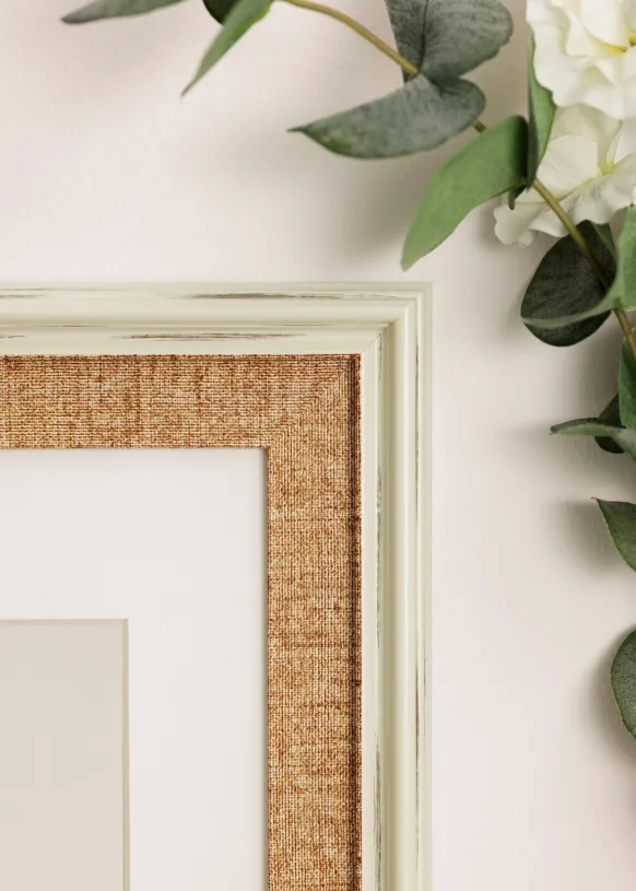 Ram Sandweave Vit 50x70 cm