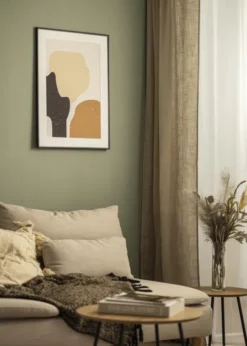 Ram Scandi Matt Svart 42x70 cm