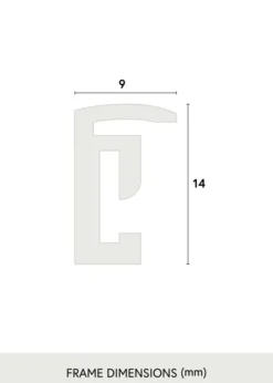 Ram Scandi Svart 15x15 cm - Passepartout Vit 9x9 cm