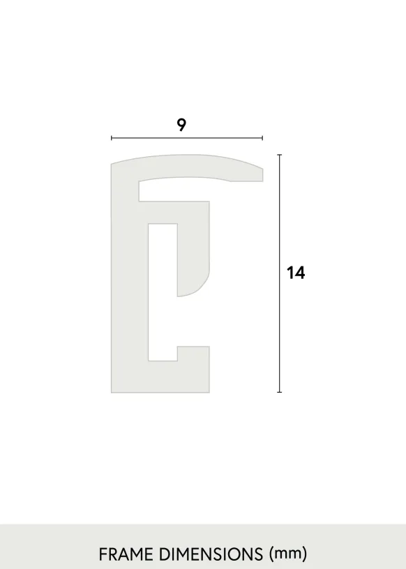 Ram Scandi Svart 15x15 cm - Passepartout Vit 9x9 cm