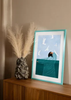 Ram Selection Aqua Blue 50x70 cm