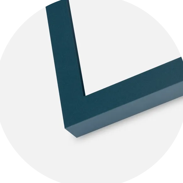 Ram Selection Ocean Blue 42x59,4 cm - Passepartout Vit 25x38 cm