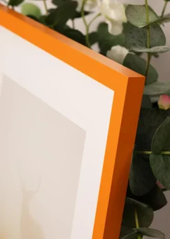 Ram Selection Orange 30x40 cm - Dubbel Passepartout Vit 21x29,7 cm (A4)