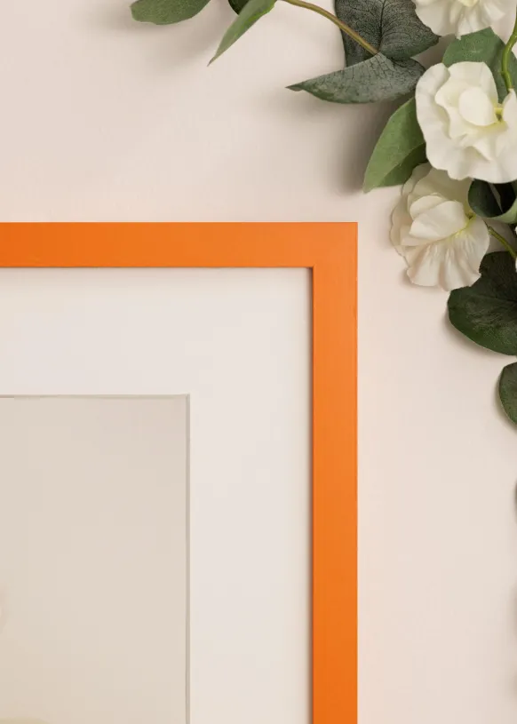 Ram Selection Orange 30x40 cm - Dubbel Passepartout Vit 20x30 cm