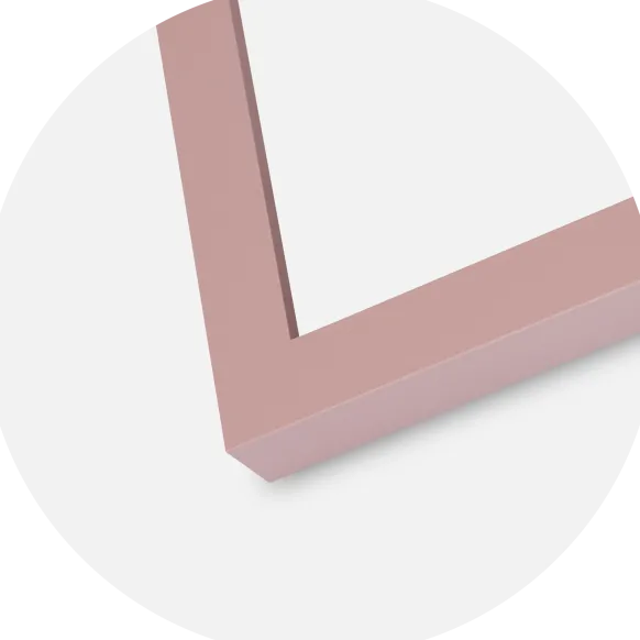 Ram Selection Peach 40x50 cm - Passepartout Vit 29,7x42 cm