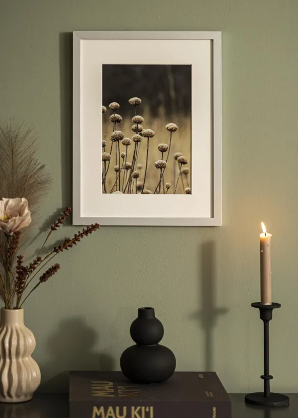 Ram Selection Silver 40x60 cm - Passepartout Vit 25x50 cm
