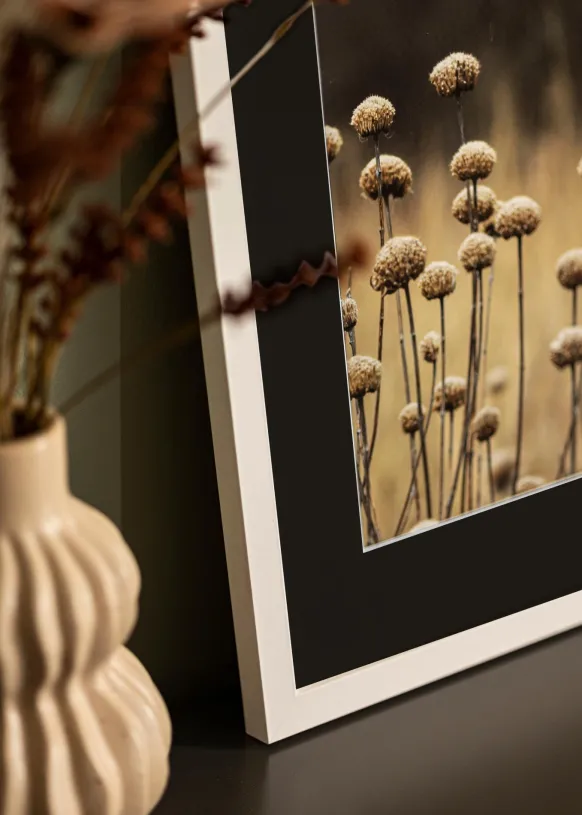 Ram Selection Vit 30x40 cm - Passepartout Svart 20x30 cm