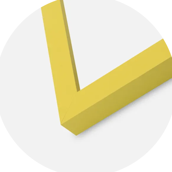 Ram Selection Yellow 40x50 cm - Passepartout Vit 28x35 cm