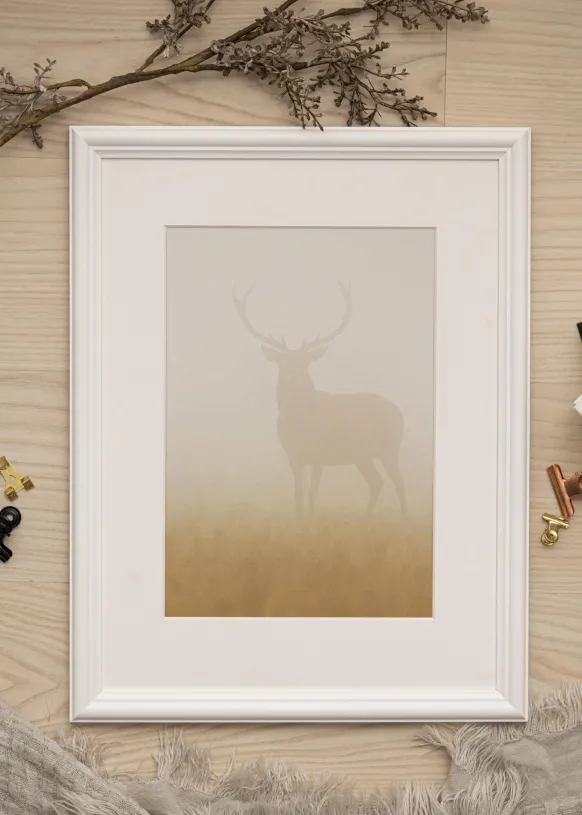 Ram Siljan Vit 20x30 cm