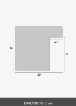 Ram Sleek Svart 27x35 cm