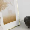 Ram Slät Metall Glas Guld 21x30 cm