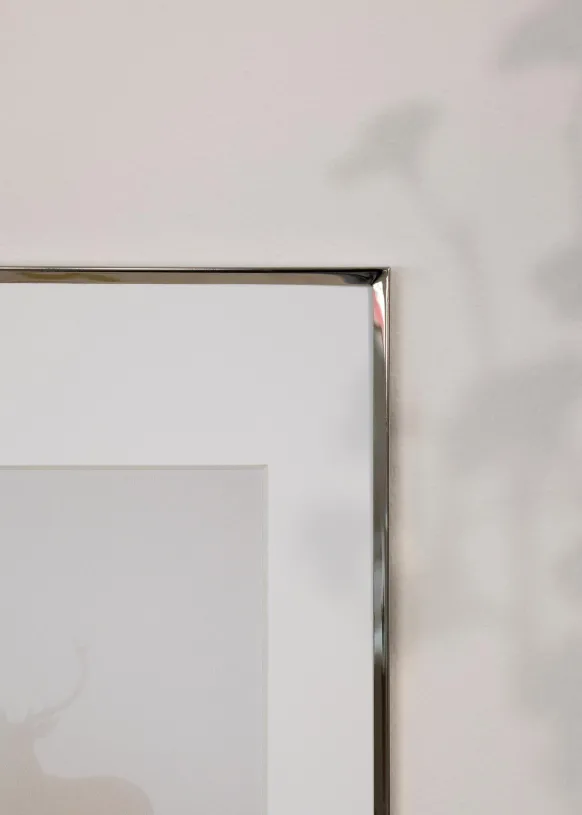 Ram Slät Metall Glas Silver 21x30 cm
