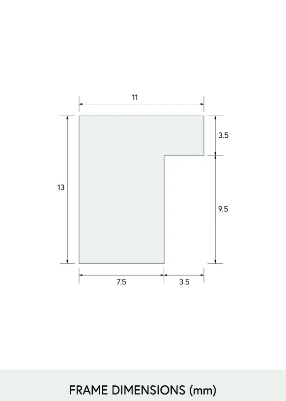 Ram Smal Ek 28x35 cm