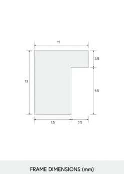 Ram Smal Ek 18x24 inches (45,72x60,96 cm)