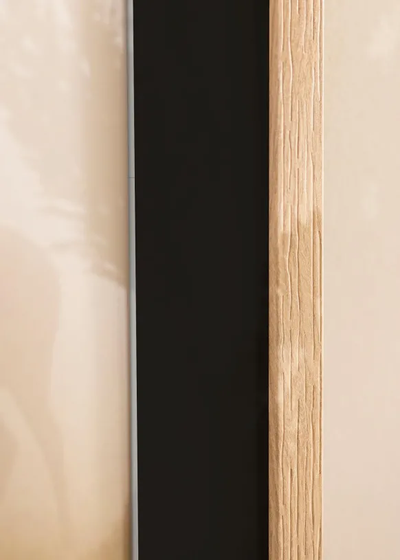 Ram Stilren Ek 60x90 cm - Passepartout Svart 40x70 cm