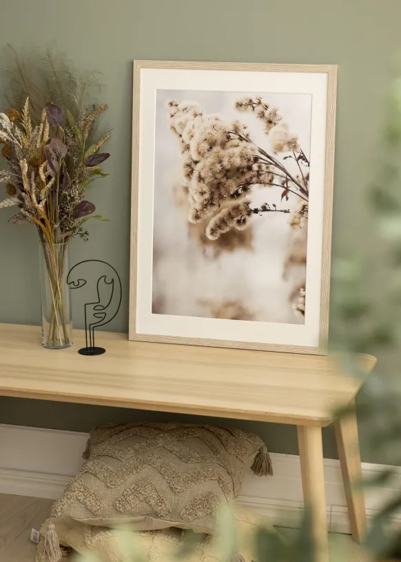 Ram Stilren Greige Ek 40x50 cm - Passepartout Vit 28x38 cm