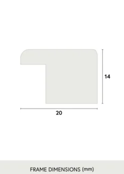 Ram Stilren Guld 18x24 cm - Passepartout Svart 13x17 cm