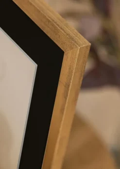 Ram Stilren Guld 35x50 cm - Passepartout Svart 9x12 inches