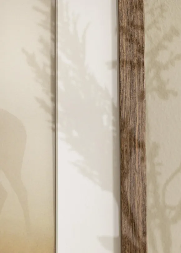 Ram Stilren Kall Brun 60x80 cm - Passepartout Vit 50x70 cm