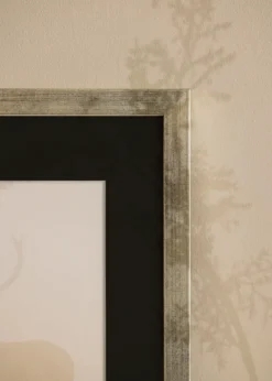 Ram Stilren Silver 50x60 cm - Passepartout Svart 40x50 cm