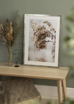 Ram Stilren Silver 70x100 cm - Passepartout Vit 61x91,5 cm
