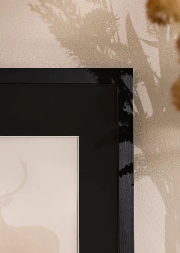 Ram Stilren Svart 60x80 cm - Passepartout Svart 50x60 cm