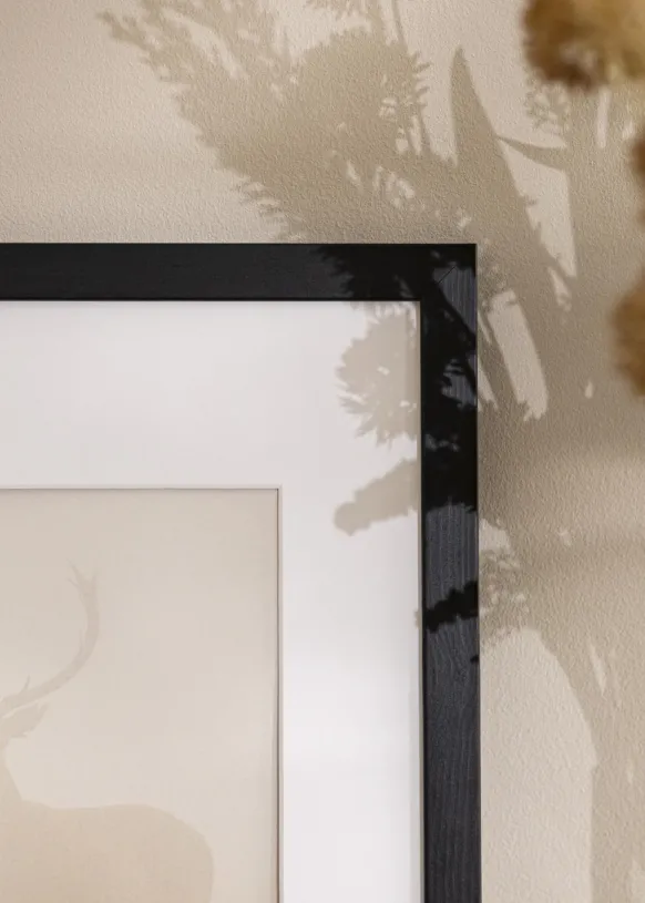 Ram Stilren Svart 13x18 cm - Passepartout Vit 9x13 cm