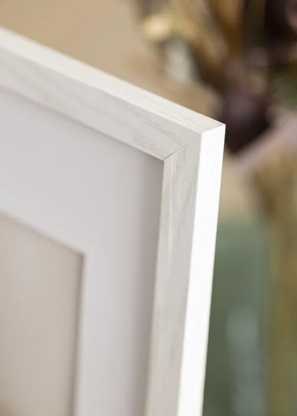 Ram Stilren Vit Ek 30x40 cm - Passepartout Vit 21x29,7 cm