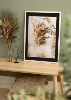 Ram Stilren Vit 40x40 cm - Passepartout Svart 25x25 cm