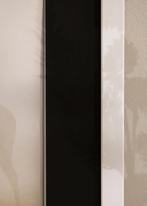 Ram Stilren Vit 24x30 cm - Passepartout Svart 6x8 inches