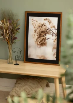 Ram Stilren Warm Brown 30x40 cm - Passepartout Svart 21x29,7 cm (A4)