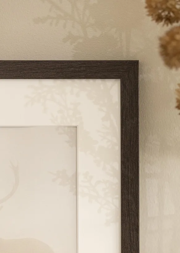 Ram Stilren Wenge 40x50 cm - Dubbel Passepartout Vit 29,7x42 cm (A3)