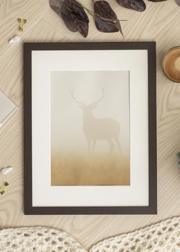 Ram Stilren Wenge 40x60 cm - Passepartout Vit 30x50 cm