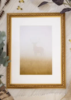 Ram Swirl Guld 21x29,7 cm (A4)
