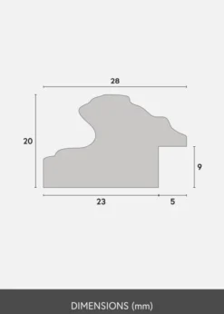 Ram Swirl Guld 21x29,7 cm (A4)