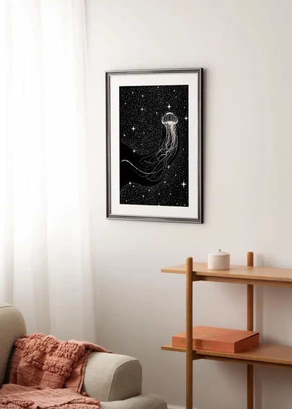 Ram Trellis Svart 40x40 cm