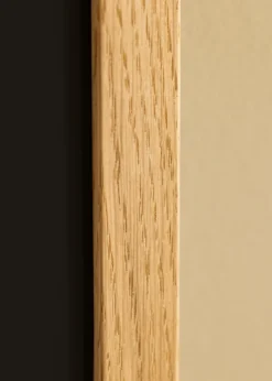 Ram Trendline Ek 60x90 cm - Passepartout Svart 40x70 cm