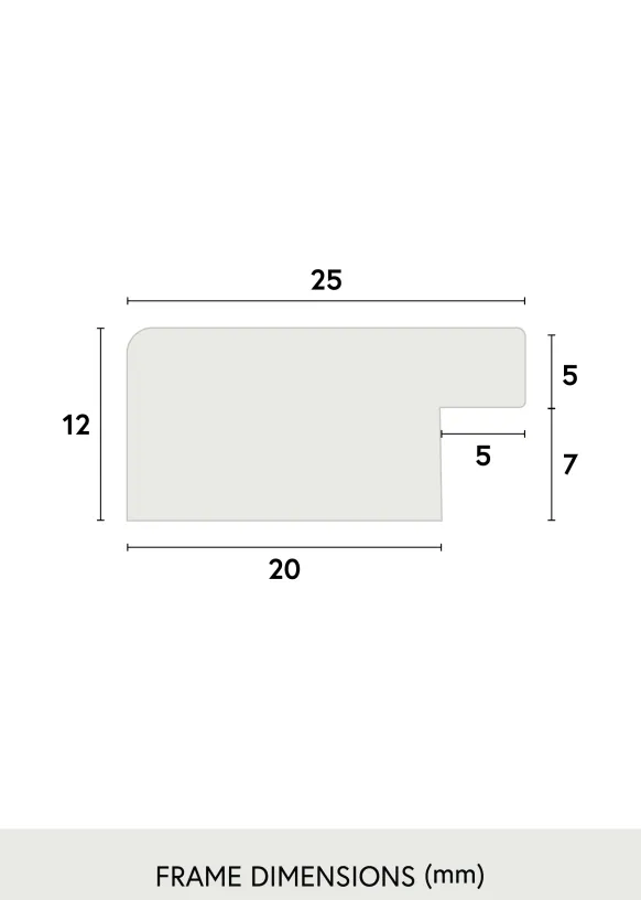 Ram Trendline Glas Nature 35x50 cm