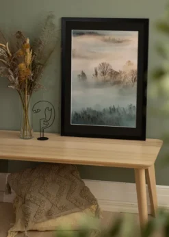 Ram Trendline Svart 50x70 cm - Passepartout Svart 16x24 inches