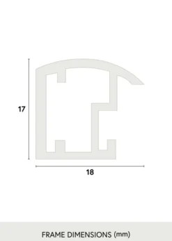 Ram Trendstyle Glas Vit 30x40 cm