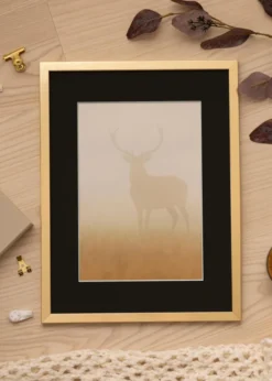 Ram Trendy Guld 15x20 cm - Passepartout Svart 10x15 cm