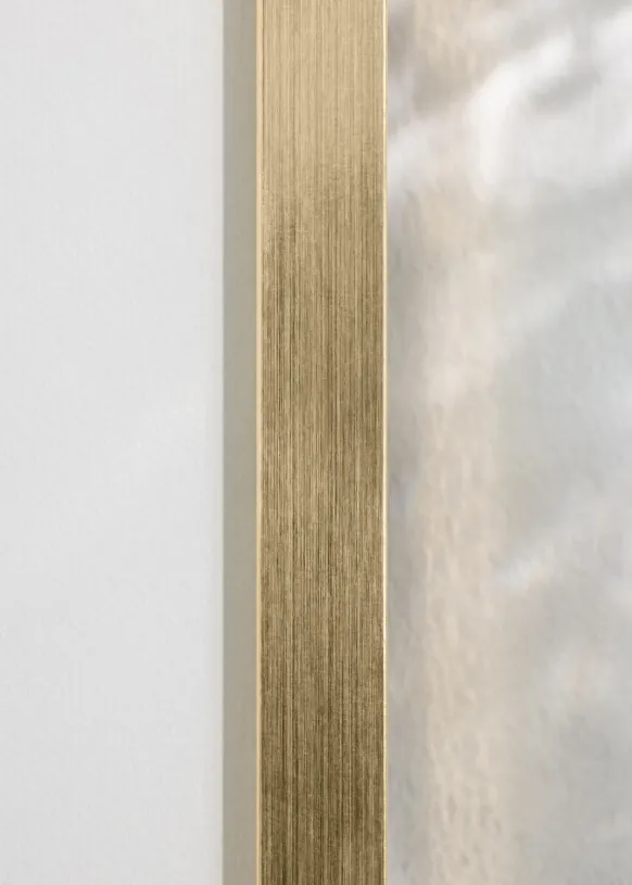 Ram Trendy Guld 40x40 cm - Passepartout Vit 25x25 cm