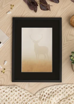 Ram Trendy Svart 42x59,4 cm (A2) - Passepartout Svart 25x38 cm