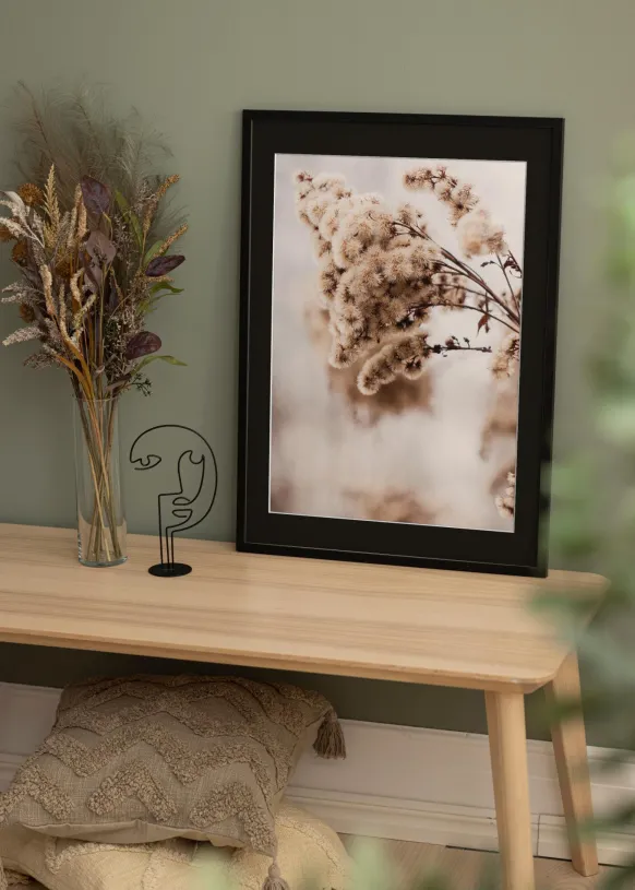 Ram Trendy Svart 40x40 cm - Passepartout Svart 30x30 cm
