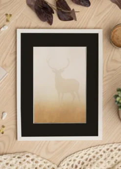 Ram Trendy Vit 50x70 cm - Passepartout Svart 40x60 cm
