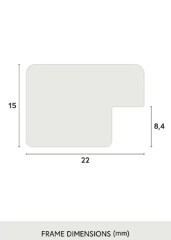 Ram Uppsala Glas Silver 15x15 cm