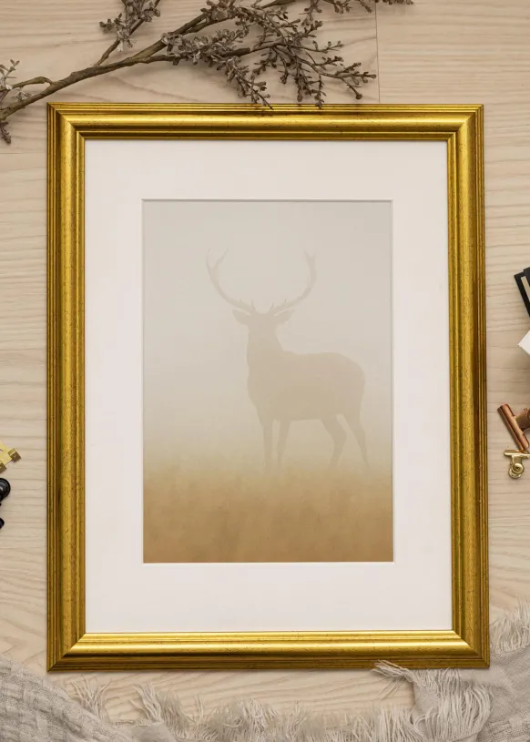Ram Västkusten Guld 30x30 cm